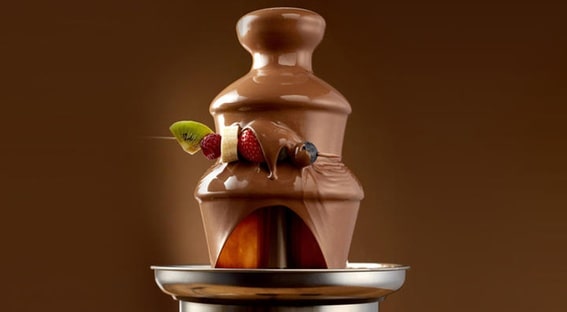 Room Saveurs vous propose une animation fontaine de chocolat